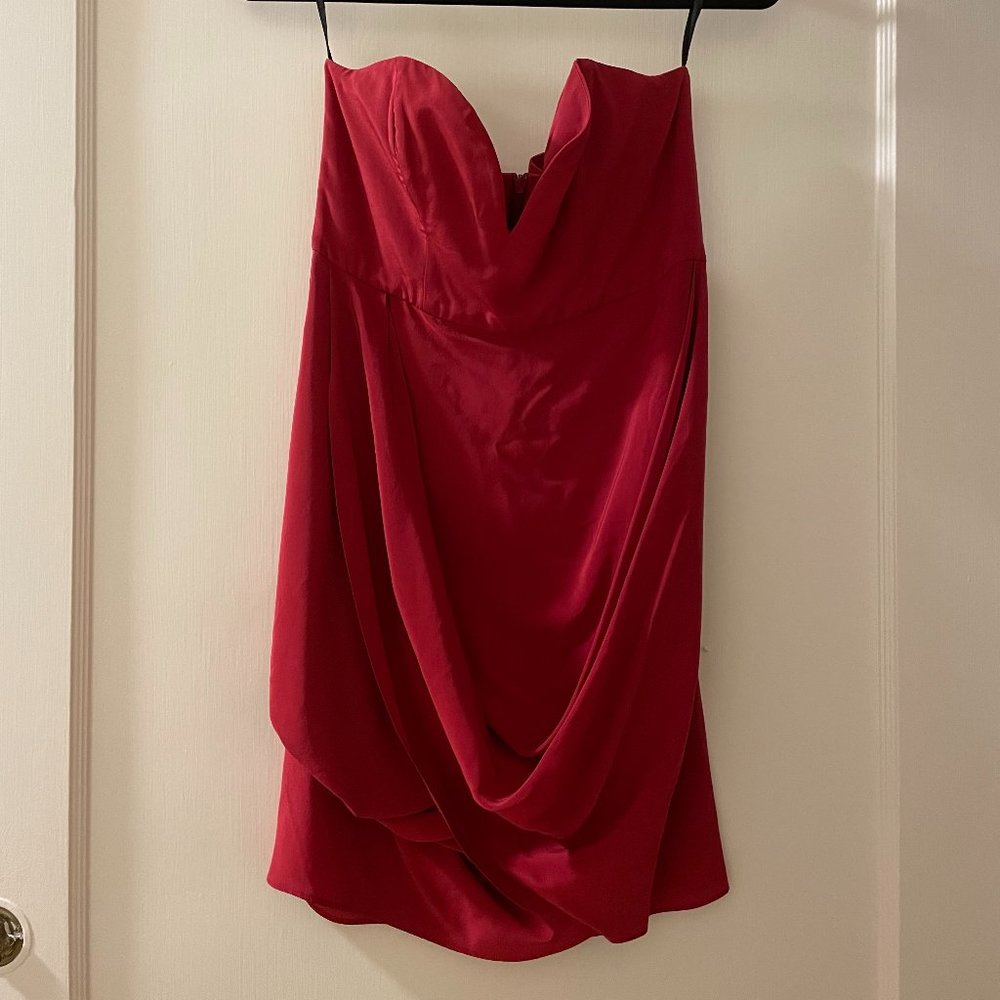 Zimmermann Strapless Silk Dress